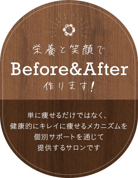 栄養と笑顔でbefore↦after作ります！